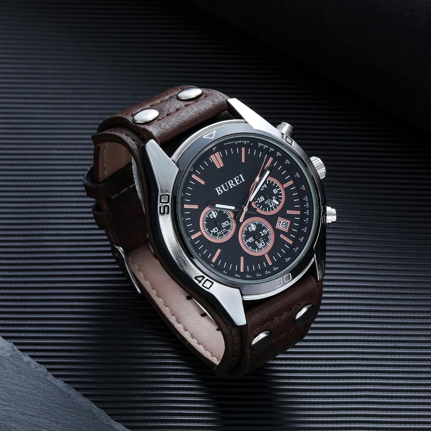 Detalle de BUREI Montre chronographe Vintage