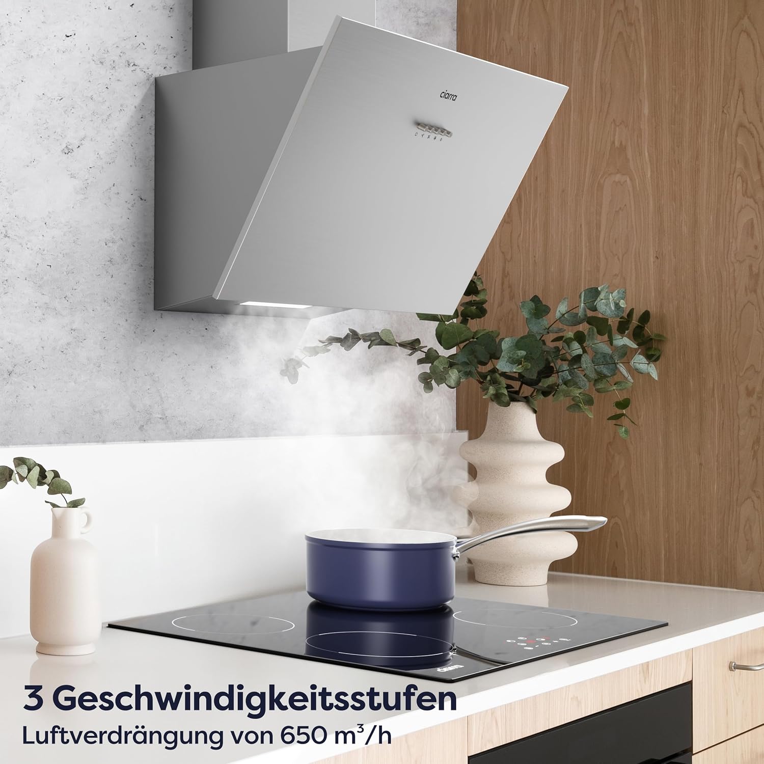 Thumbnail 2 de CIARRA CBCS6762A Schräghaube 60 cm