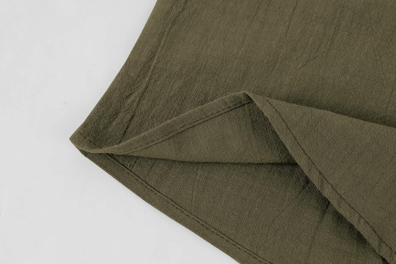 Thumbnail 5 de Ryannology Men's Linen Shirts with 3/4 Sleeve Henley: Lightweight Summer Comfort