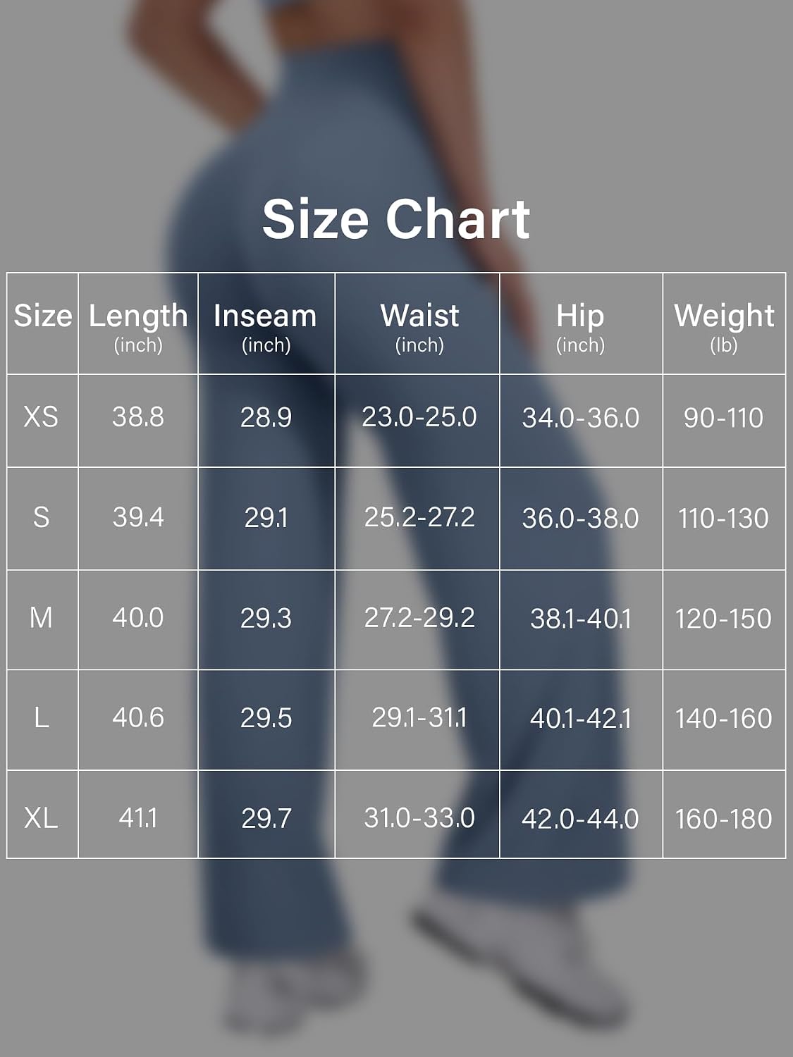 Thumbnail 5 de VOYJOY Straight Leggings Bottoms Wide-Leg High-Waist Sweatpants