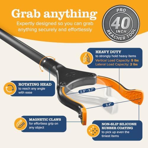 Thumbnail 4 de EZPIK EZ-N40K-CA 40-Inch Foldable Grabber Reacher with Magnetic Tip