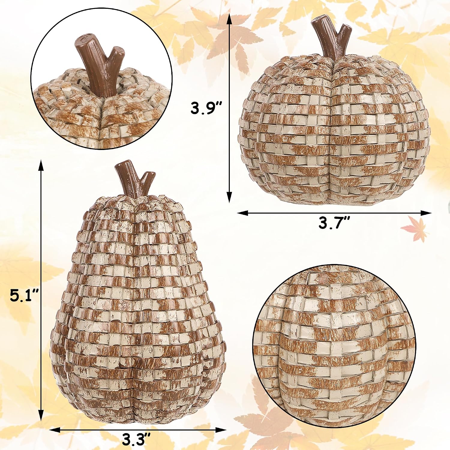 Detalle de Winemana Resin Pumpkin Decor