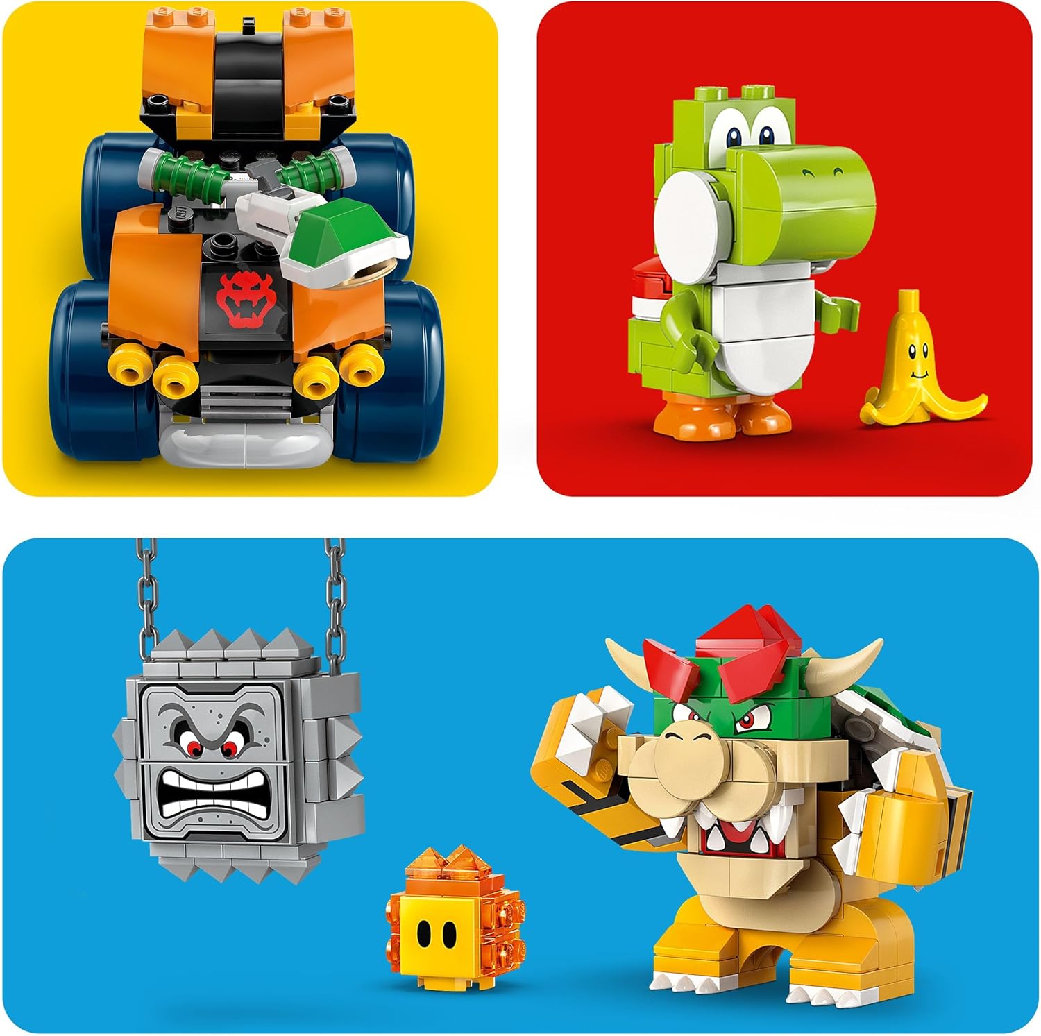 Thumbnail 5 de LEGO Super Mario: Castello di Bowser – Set Interattivo Mario Kart con 2 Veicoli e 4 Minifigure, 72039