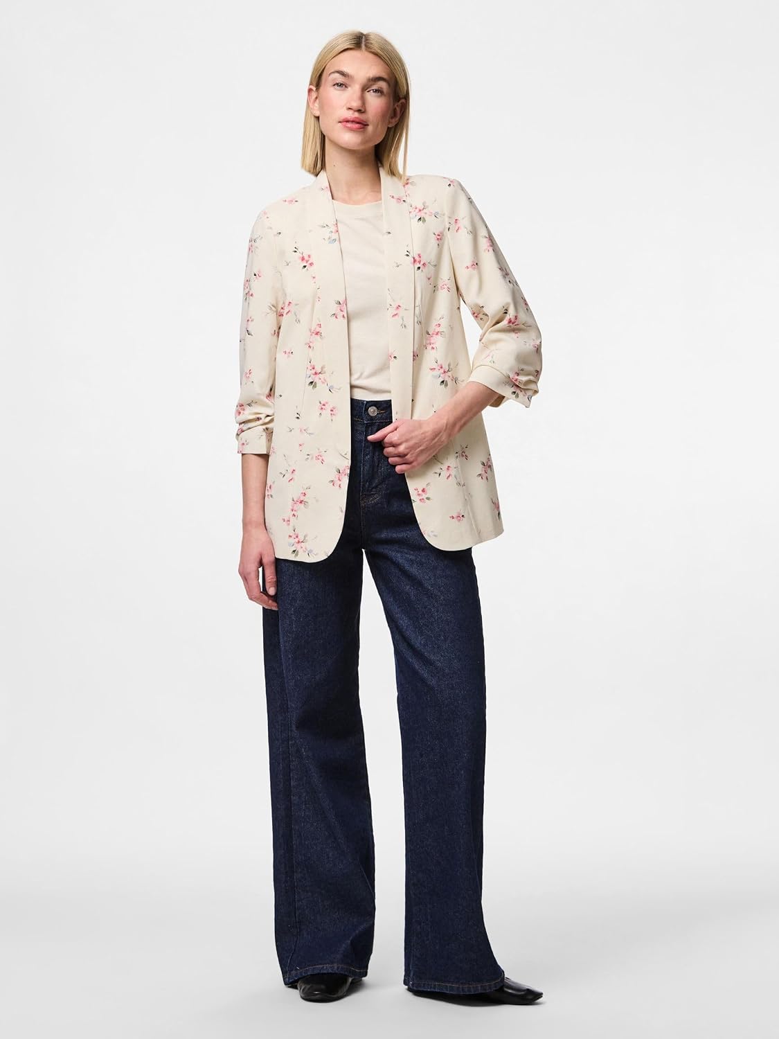 Detalle de PIECES Blazer PCBOSELLA - Blazer da donna a righe, taglio normale