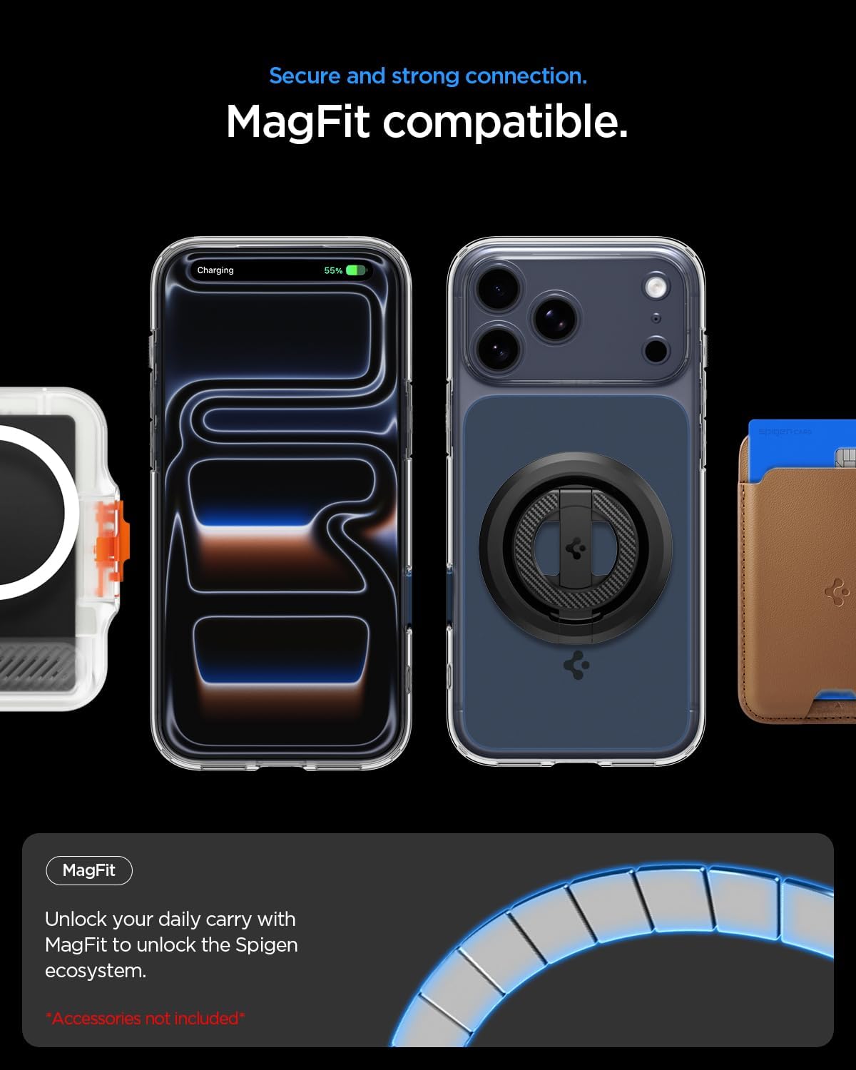 Detalle de Spigen iPhone 17 Pro Hülle – Ultra Hybrid MagFit mit 2025 Upgrade Kamerasteuerung