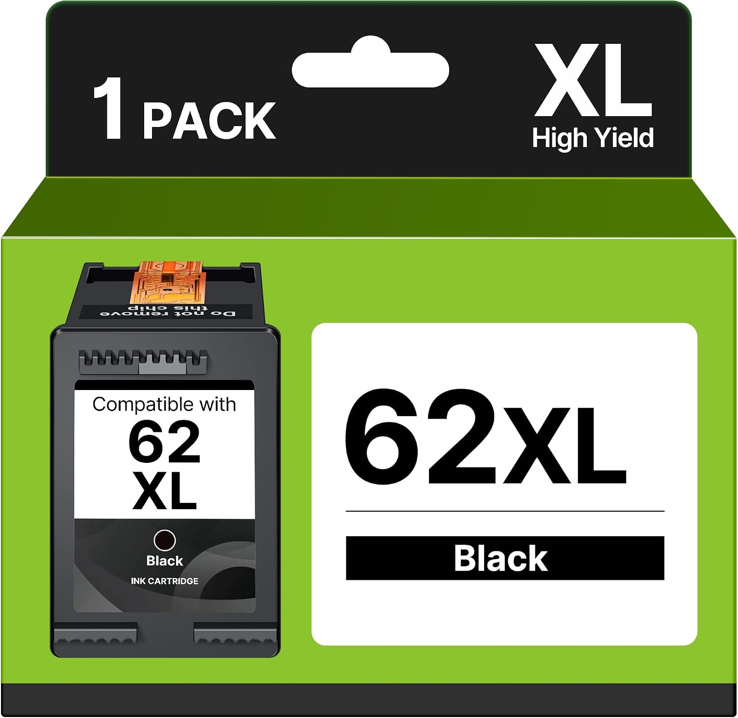 Cartuccia 62 XL Nero compatibile per HP 630 pagine