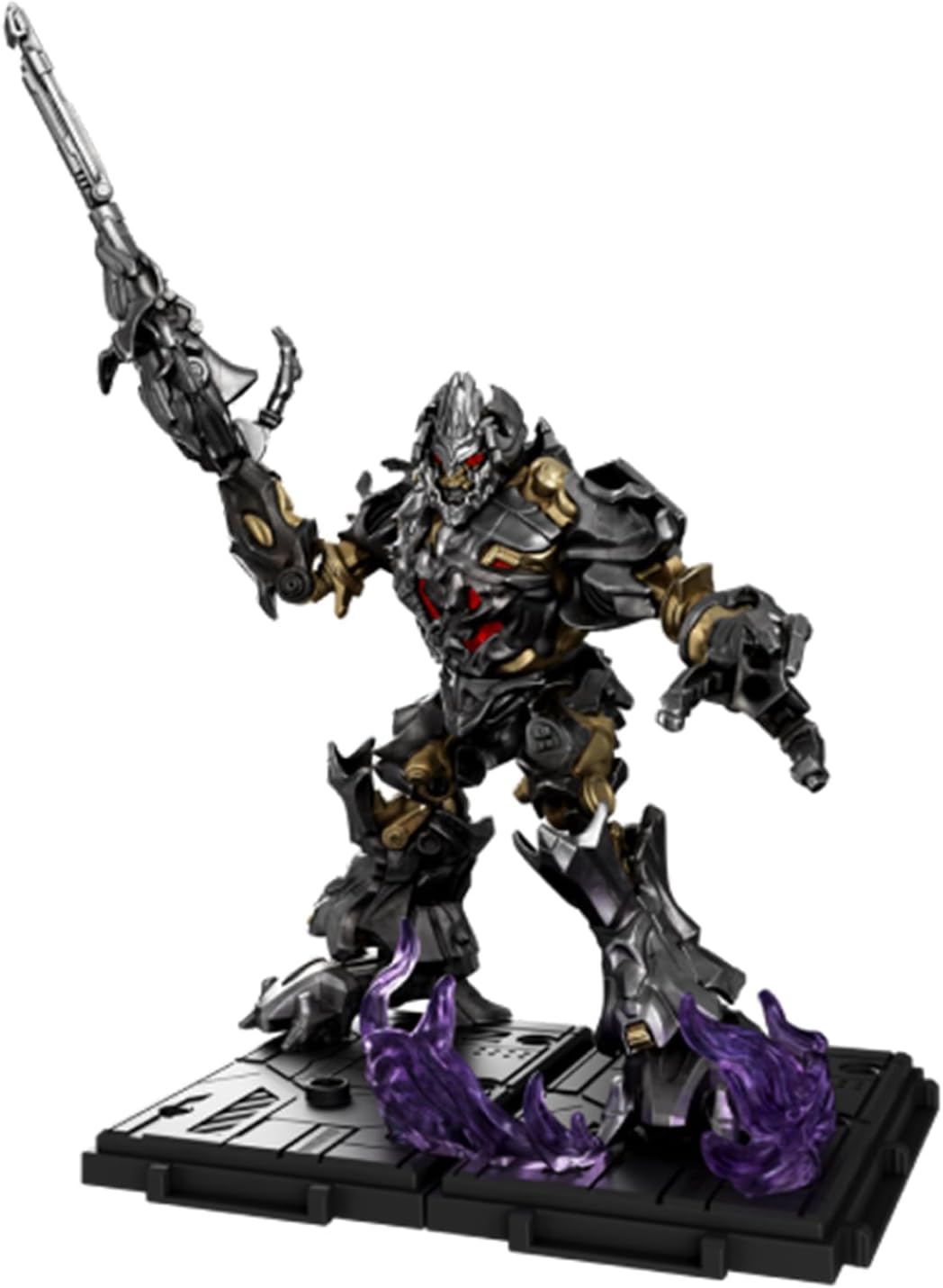 Detalle de BLOKEES Transformers Classic Class 10 : Megatron — Figurine à assembler articulée, 75 pièces, yeux lumineux