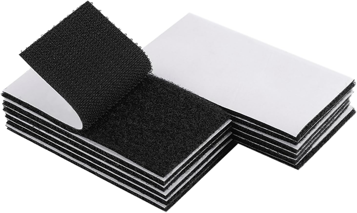 Detalle de Melsan MST - MS - 001 Adhesive Hook and Loop Tape, 2 x 4 in, Black