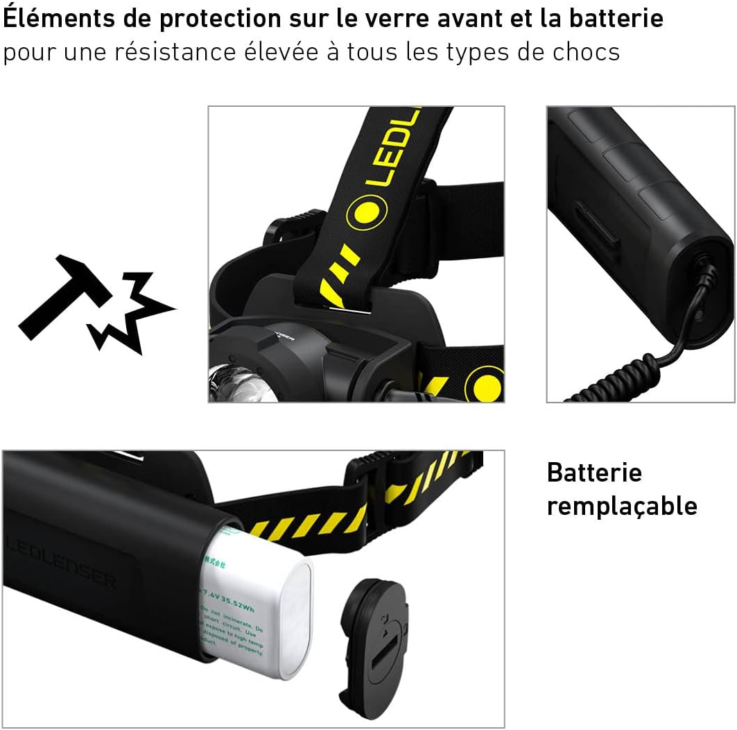 Thumbnail 5 de Ledlenser Lampe Frontale LED H15R Work: lumens puissants et fiabilité IP67
