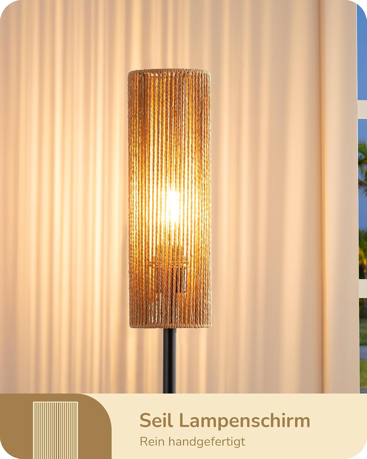 Detalle 2 de EDISHINE Stehlampe Wohnzimmer 165 cm