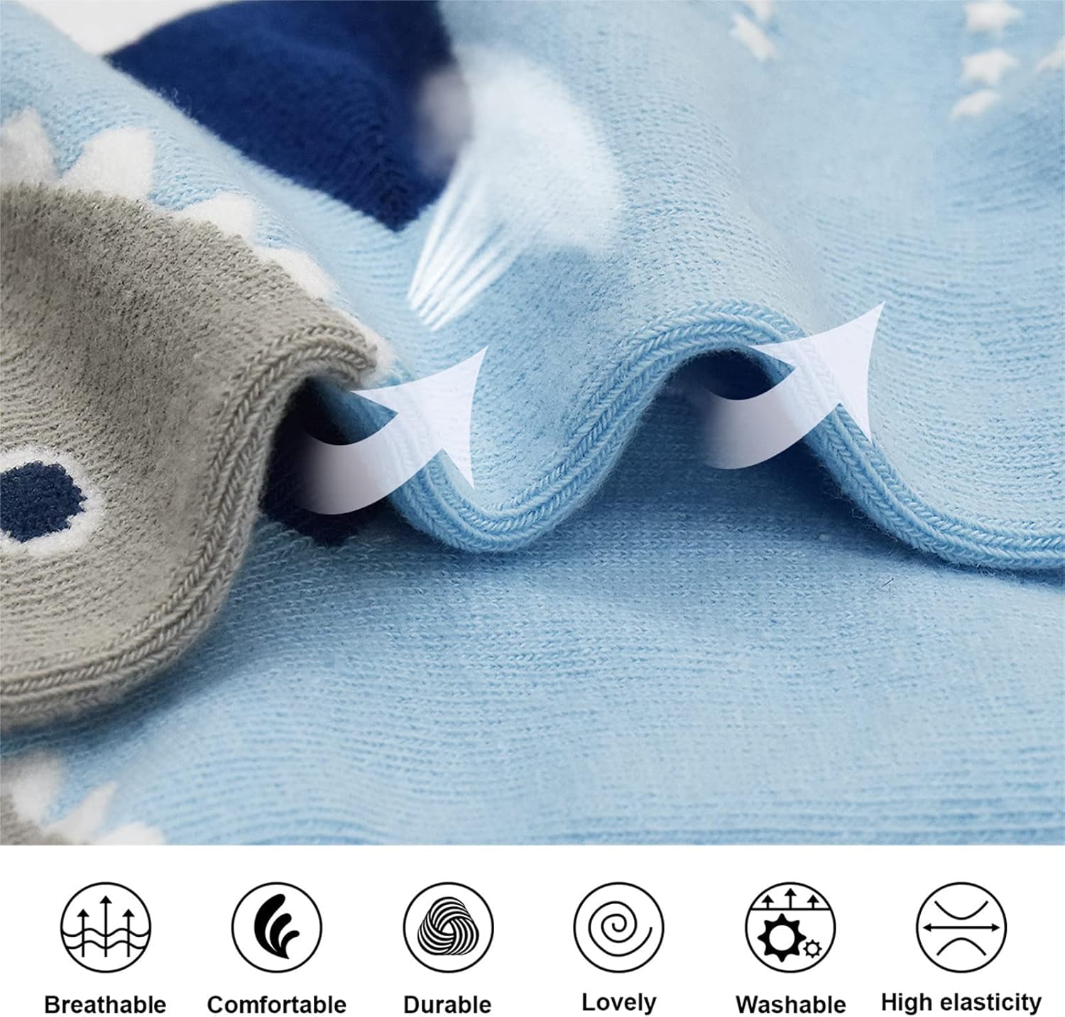 Thumbnail 5 de GRPSKCOS Toddler Non Slip Socks 12 Pairs