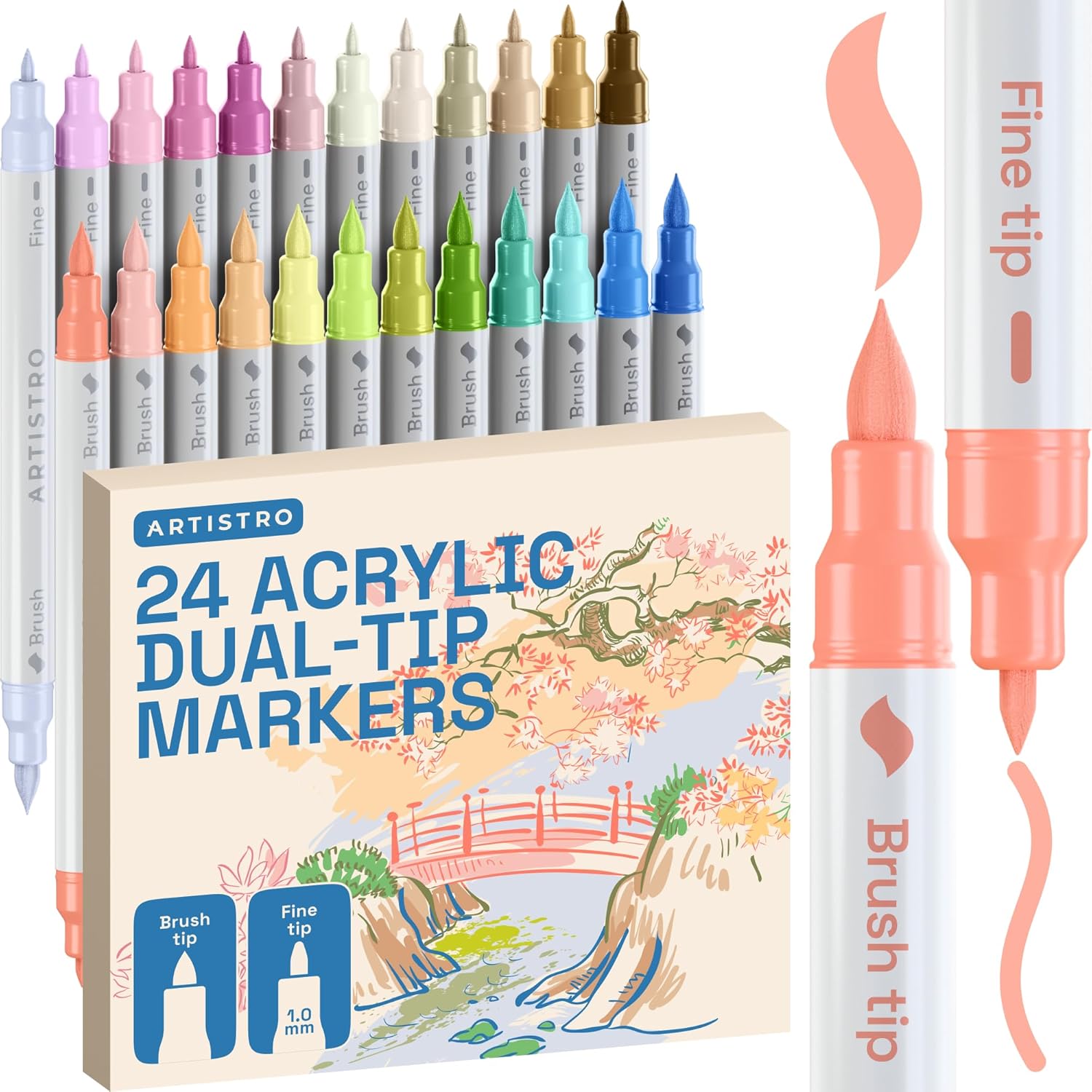 Thumbnail 6 de ARTISTRO 24 Acrylic Paint Pens set for crafts 🎨