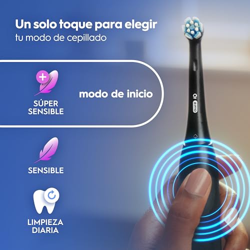 Detalle 2 de Oral-B iO 2 Cepillos de Dientes Eléctricos Negro y Rosa (Pack de 2)