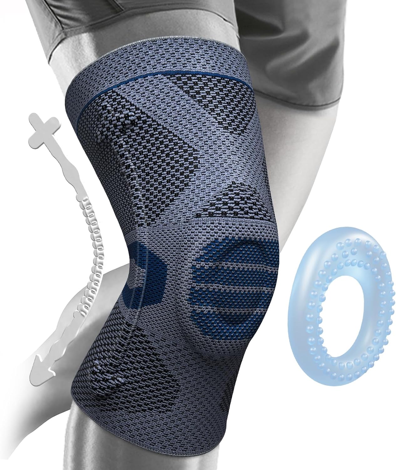Detalle de NEENCA Kb-w-001 Professional Knee Brace with Patella Gel Pad and Side Stabilizers
