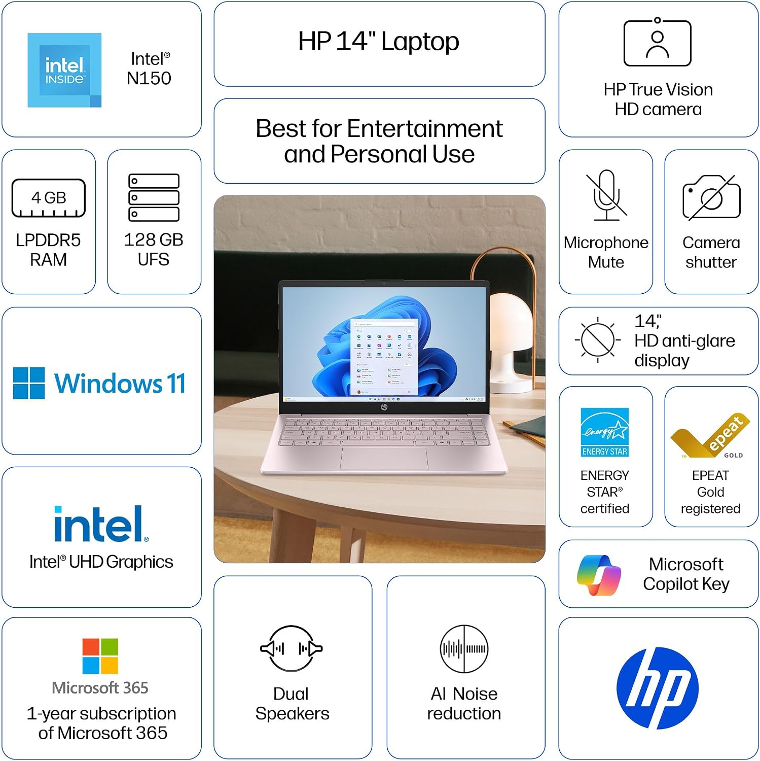 Detalle 2 de HP 14-inch laptop