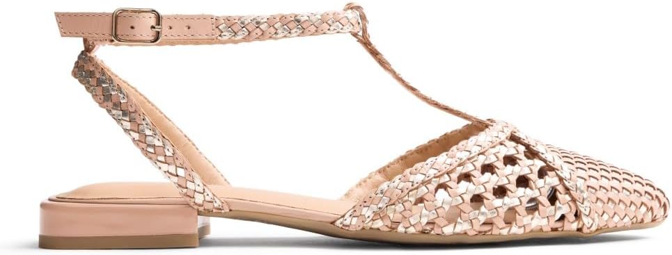 Detalle de GIOSEPPO Femme Jhelum Chaussure Baby — élégance tressée, cuir et confort pour petites pieds