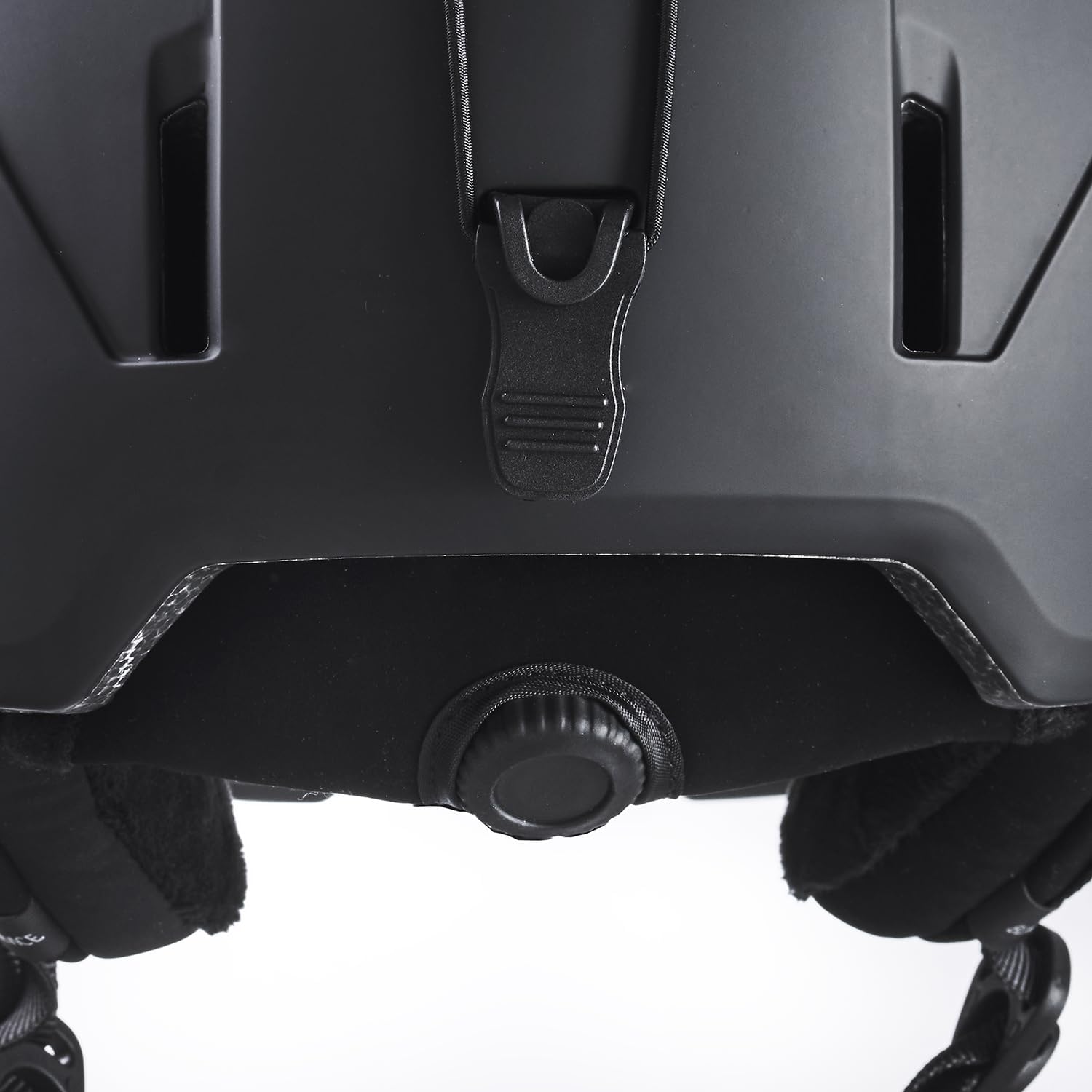Detalle de BLACK CREVICE St.Moritz – Casco da sci con visiera regolabile, taglia unica uomo/donna, supporto occhiali, anti-appannamento e custodia protettiva