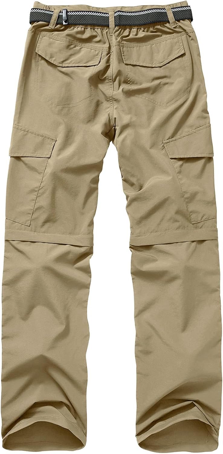 Detalle 2 de Jessie Kidden Hiking Trousers for Men: Quick-Dry, Lightweight Convertible Cargo Pants