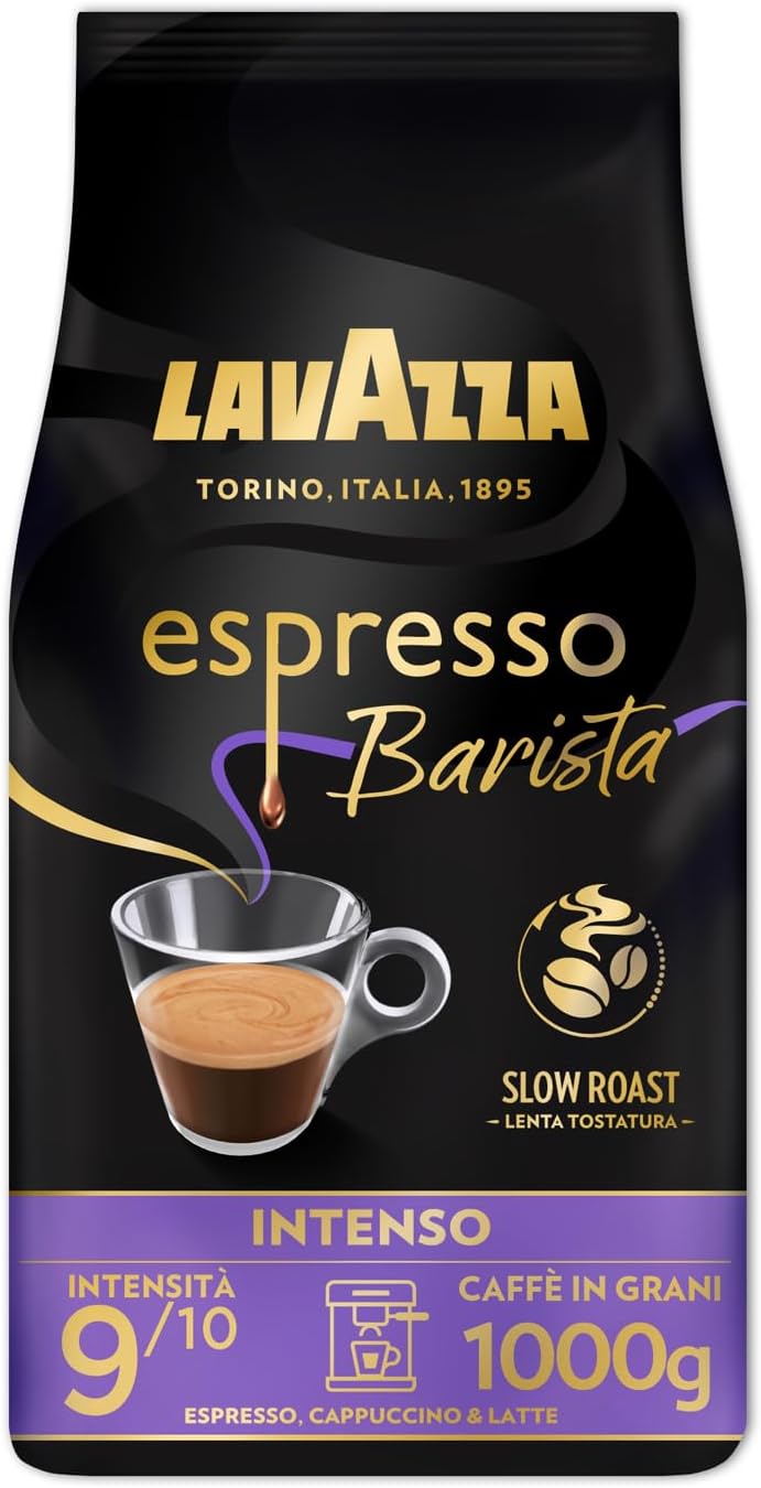 Detalle de Lavazza Espresso Barista Intenso 1 kg – Arabica e Robusta, note cacao e legno