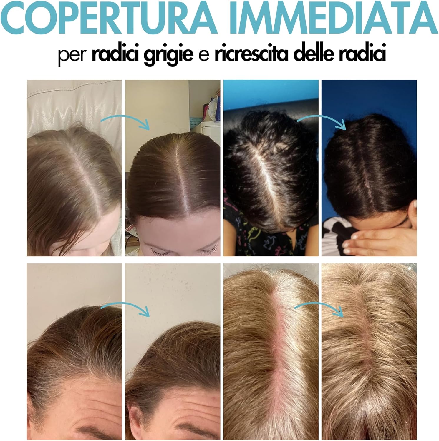 Thumbnail 2 de Hair Genetics Root Cover Up Ritocco Ricrescita Radici – Copre i capelli bianchi e definisce le sopracciglia (Marrone Chiaro)