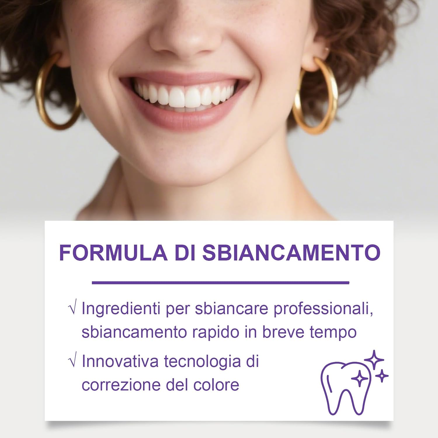 Detalle de Penne Sbiancante Denti – Gel Sbiancamento per Dental, Kit Professionale in Viaggio (Viola, 3 Pezzi)