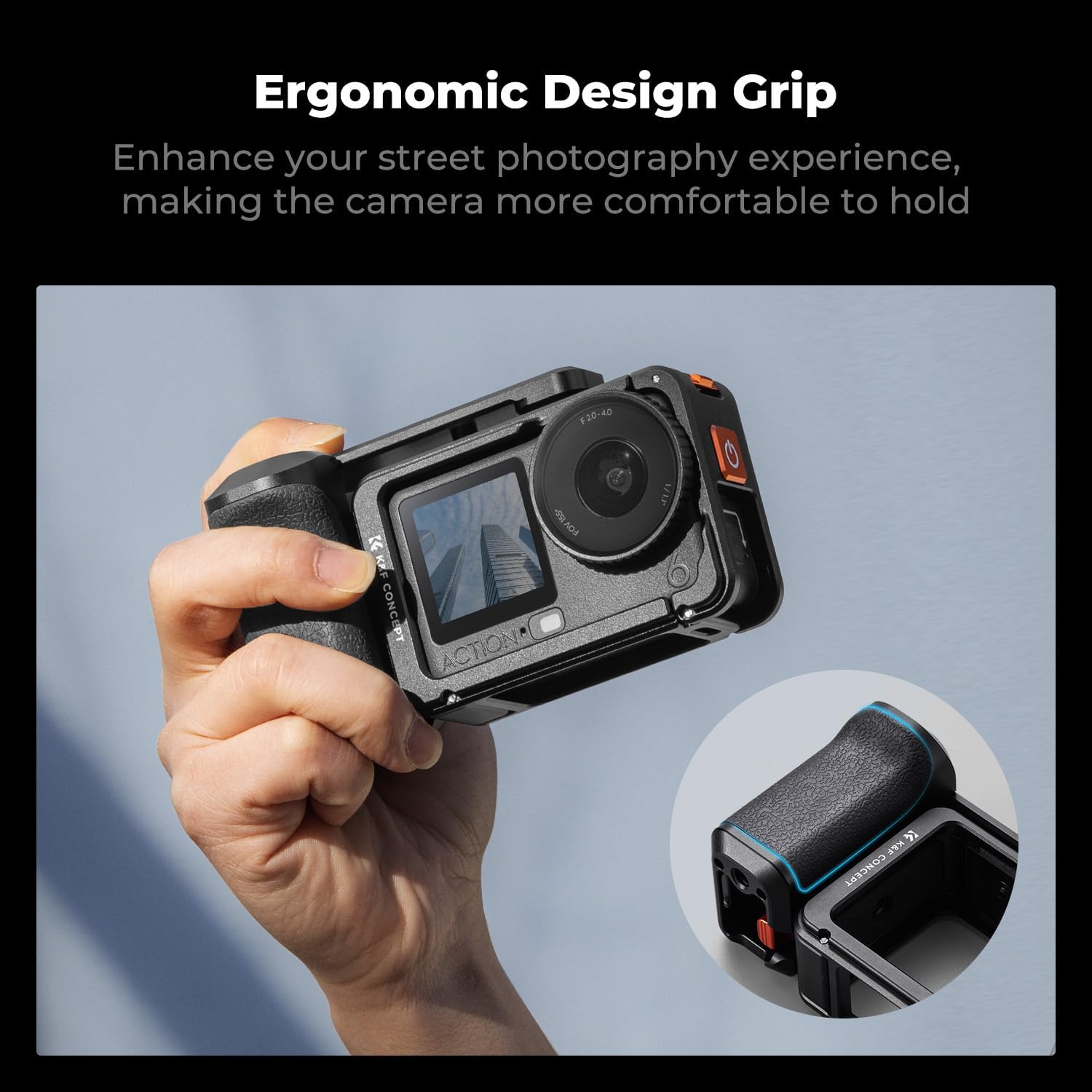 Detalle de K&F CONCEPT Metal Street Grip Kit for DJI Osmo Action 6