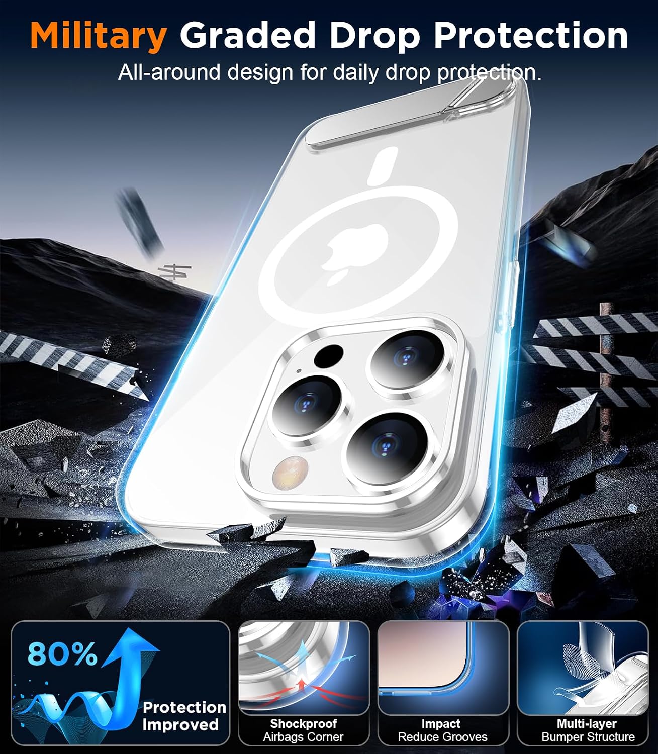 Detalle 1 de Temdan iPhone 14 Pro MagSafe Case 0.04 in