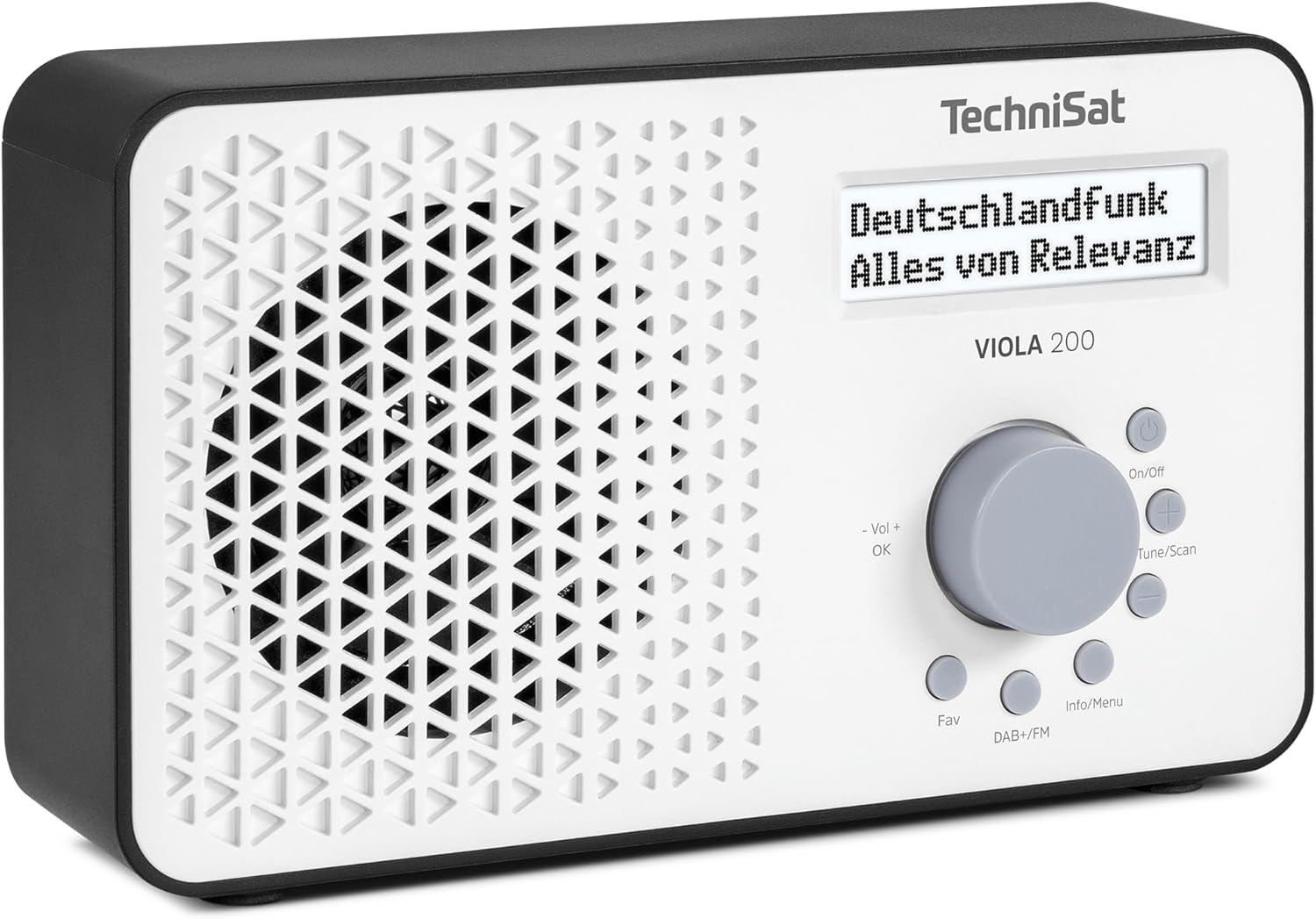 Detalle de TechniSat Viola 200 – Radio DAB+/FM portable avec écran LCD blanc
