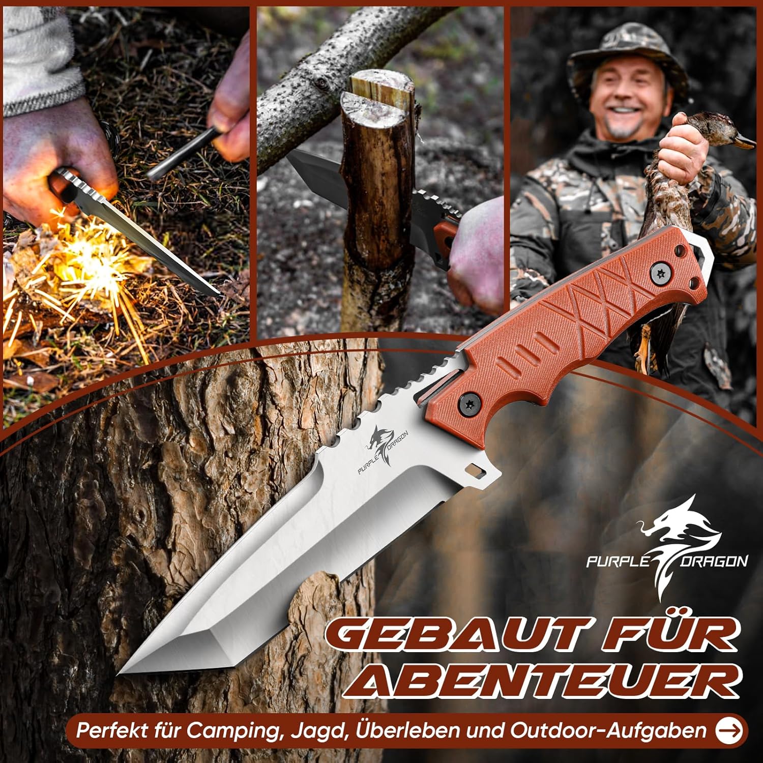 Thumbnail 2 de Purple Dragon couteau plein air 🔪