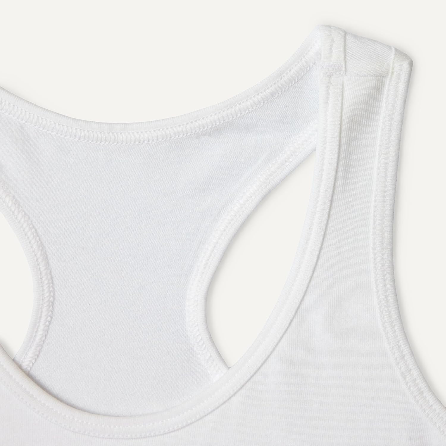 Detalle de Amazon Essentials Mädchen Bustier, Crop-Top-Bralette aus Baumwoll-Jersey (2er Pack) – Ungepolstert, ringerrücken