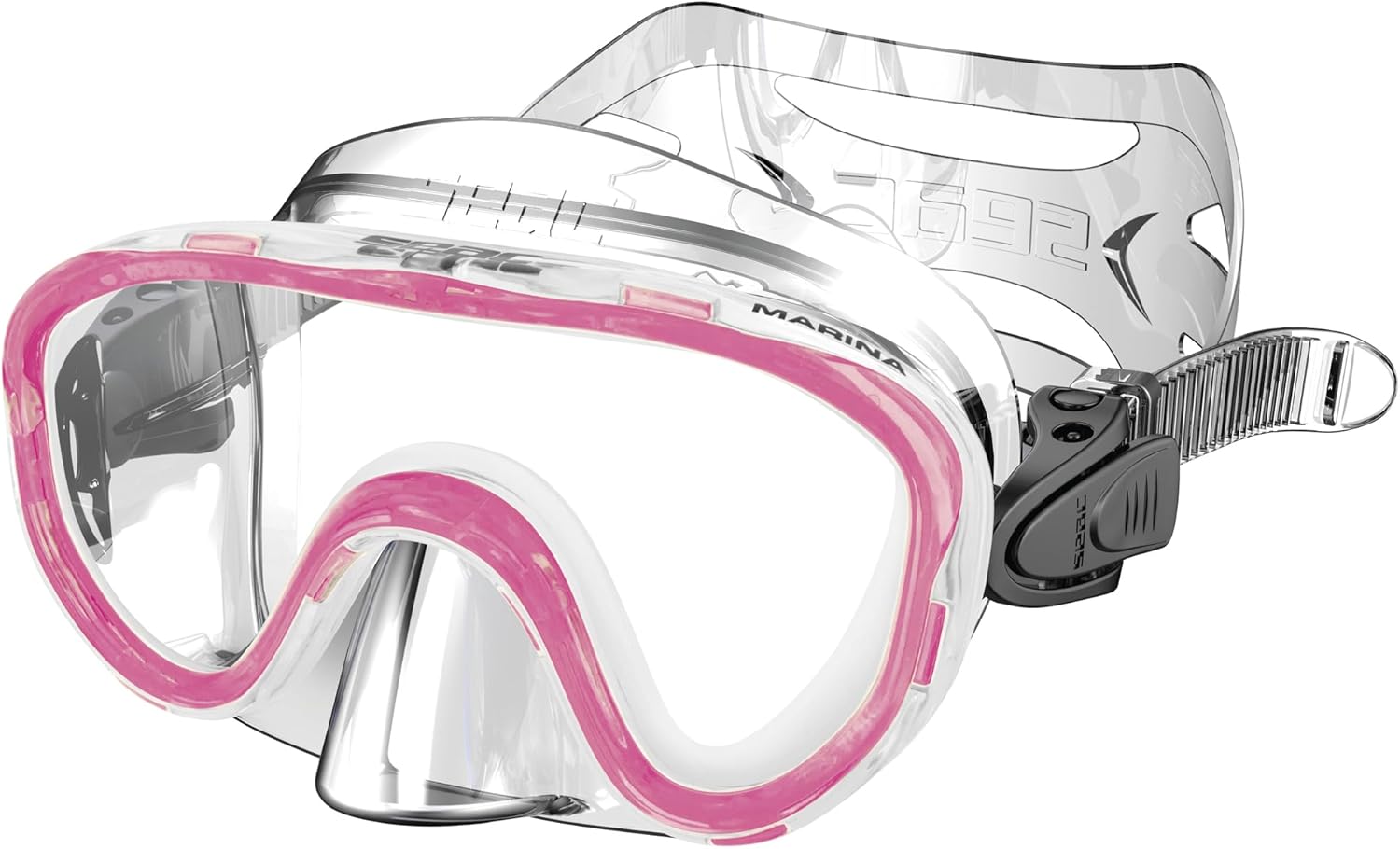 Detalle de Seac Masque Marina pour enfants – masque de plongée mono-verre pour jeunes explorateurs