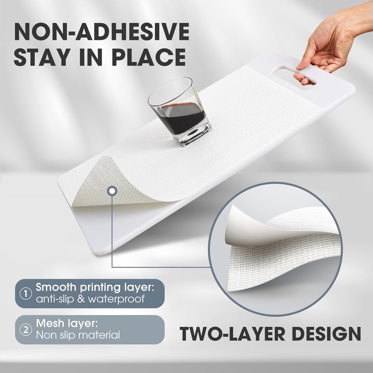 Thumbnail 1 de ALIUNI Drawer and Shelf Liner 12 in waterproof mat