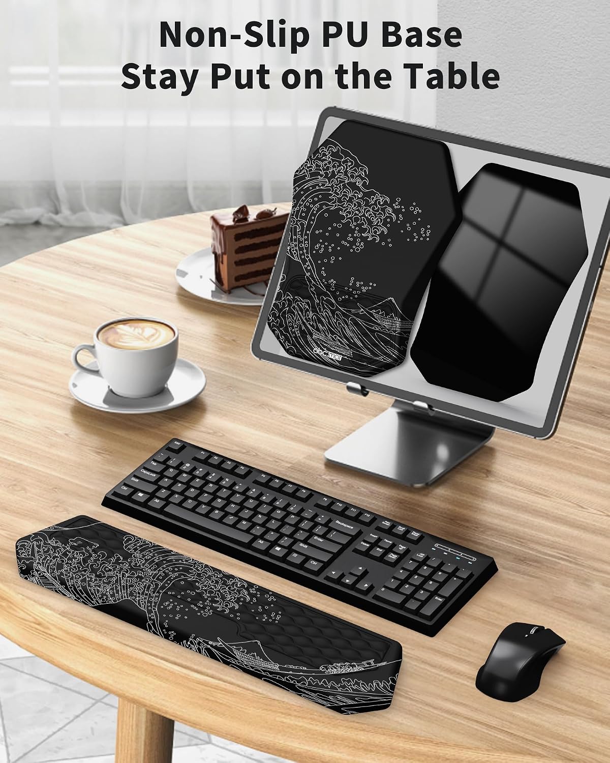 Detalle 1 de Ergonomic Mouse Pad with Wrist Rest, Memory Foam