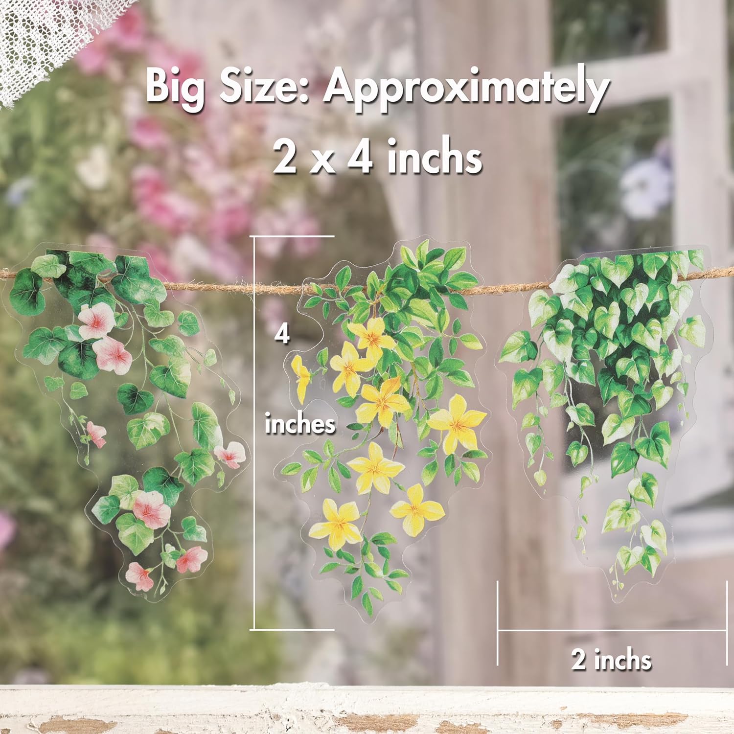Thumbnail 5 de 120pcs Flower Stickers for Scrapbooking – Waterproof Floral Stickers for Journaling, Junk Journal, Home Decor, Laptop, Water Bottle, DIY Crafts (6 Floral Themes)