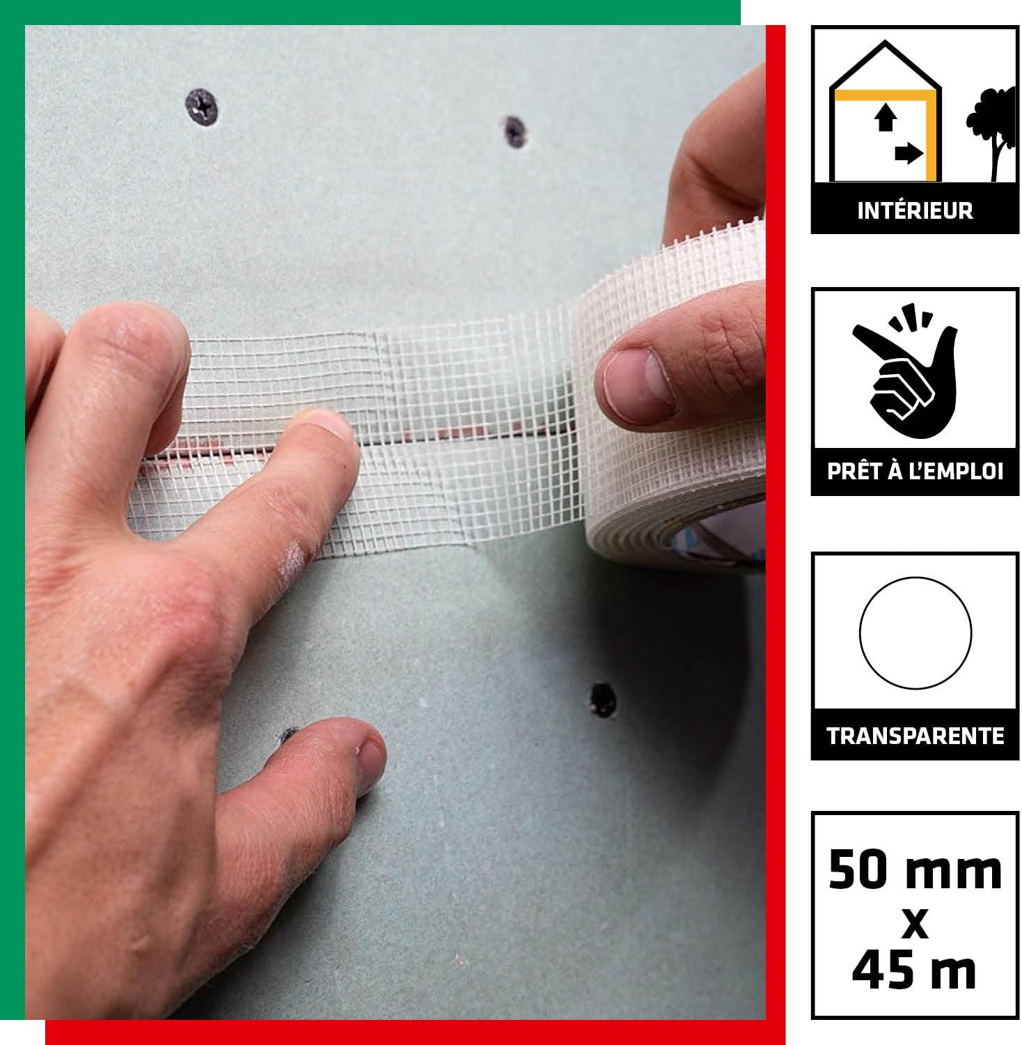 Thumbnail 1 de Parexlanko Bande Auto-Adhésive en Fibre de Verre — Transparente, 50 mm x 45 m