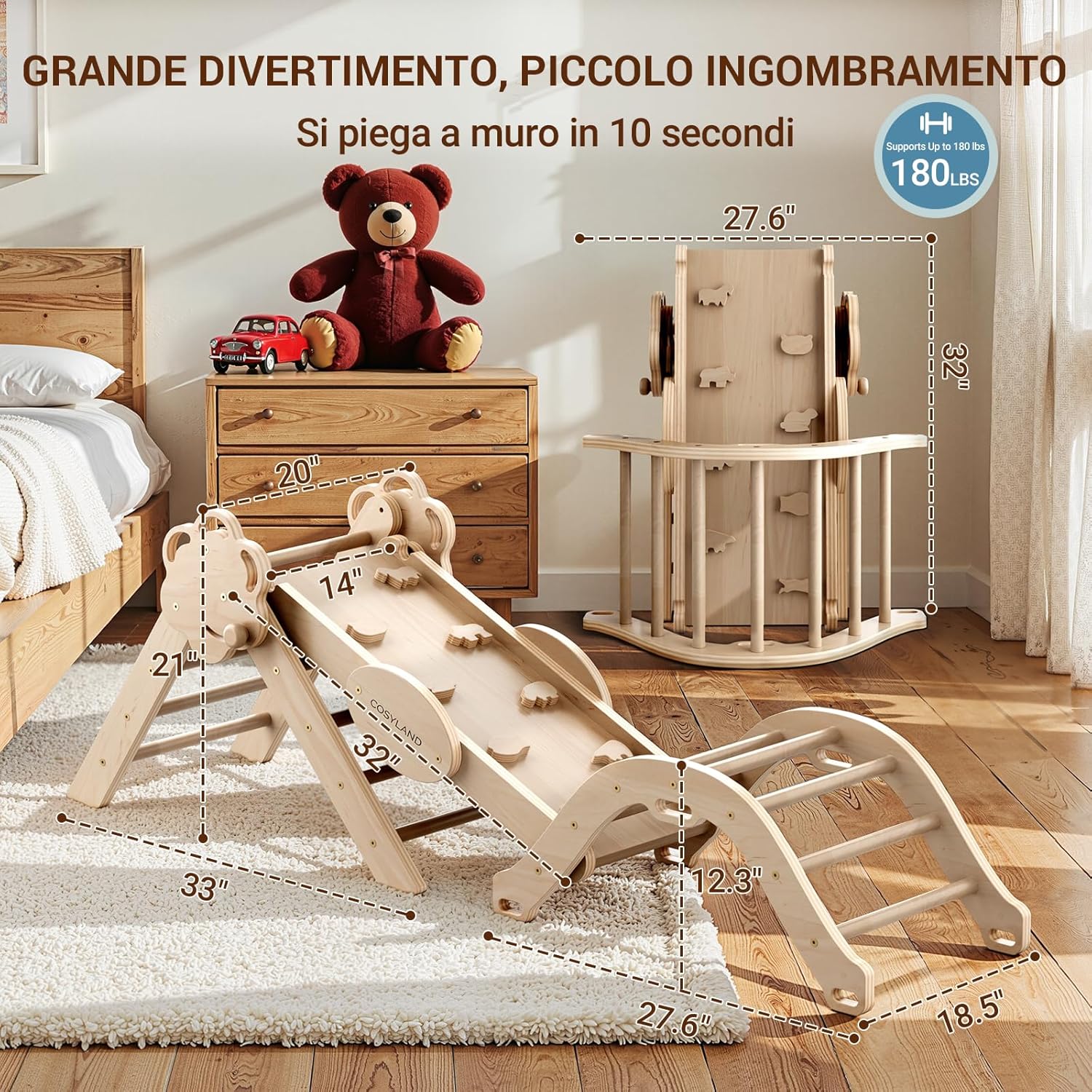Thumbnail 5 de COSYLAND Set da Arrampicata 8 in 1 per bambini