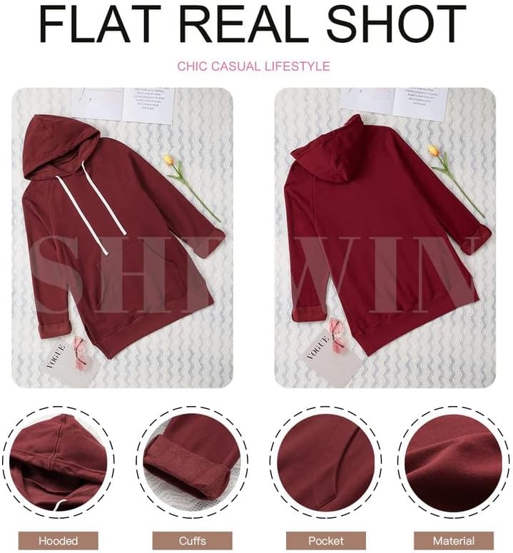 Detalle 2 de SHEWIN Hoodie Dress 95% Polyester
