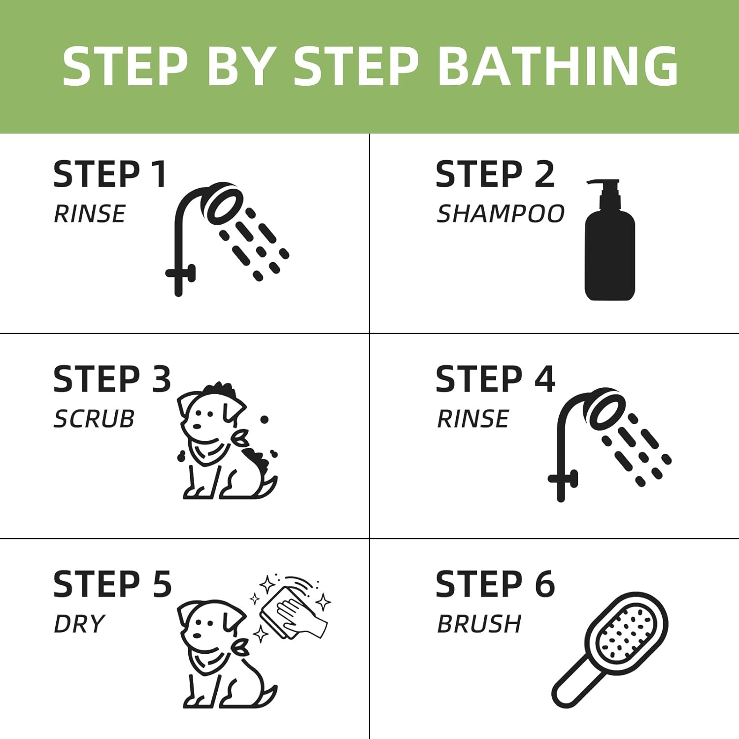Detalle de AOPEIBOTO Tear-Free Dog Shampoo & Conditioner (300ml) for Smelly Dogs, Cats & Puppies