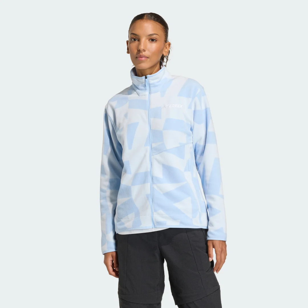 Detalle de Chaqueta de felpa estampada Terrex Multi de Adidas