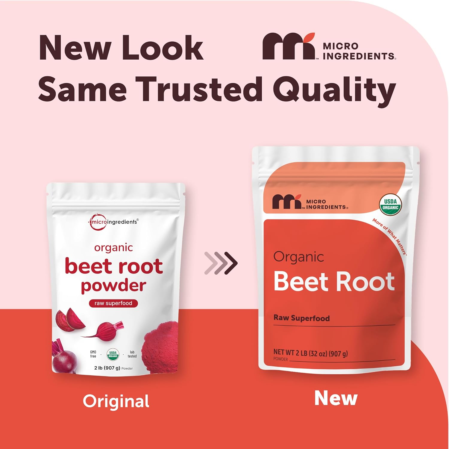 Detalle de Micro Ingredients Organic Beet Root Powder, 2 lb: Water-Soluble Beetroot for Smoothies