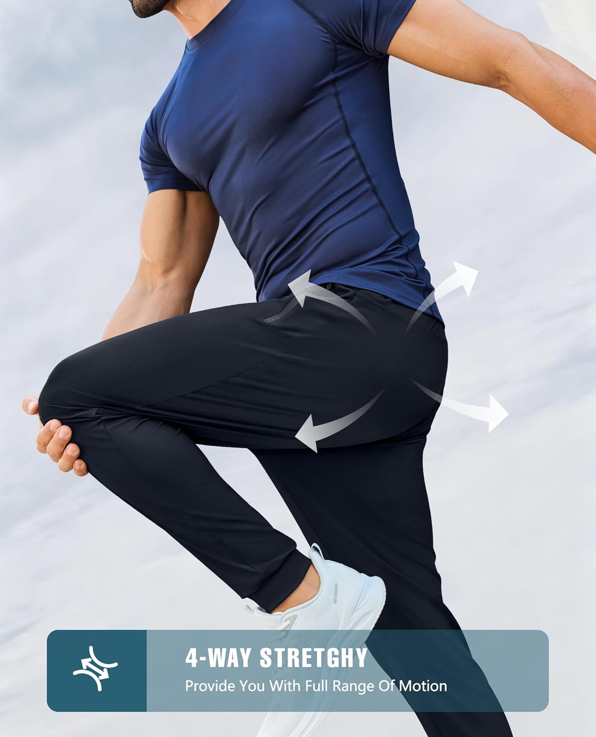 Thumbnail 4 de FOGFIRE Men's Sweatpants with Zipper Pockets – Lightweight Athletic Joggers