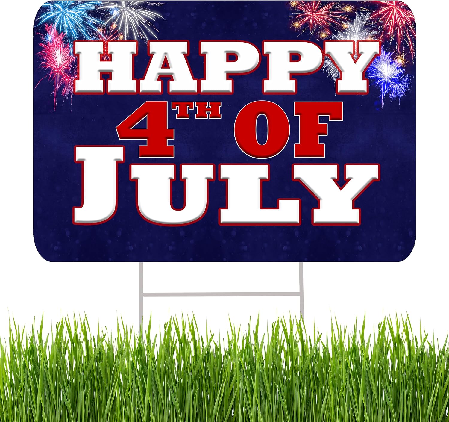 Detalle de 4th of July Yard Sign, 17 x 13 Inches