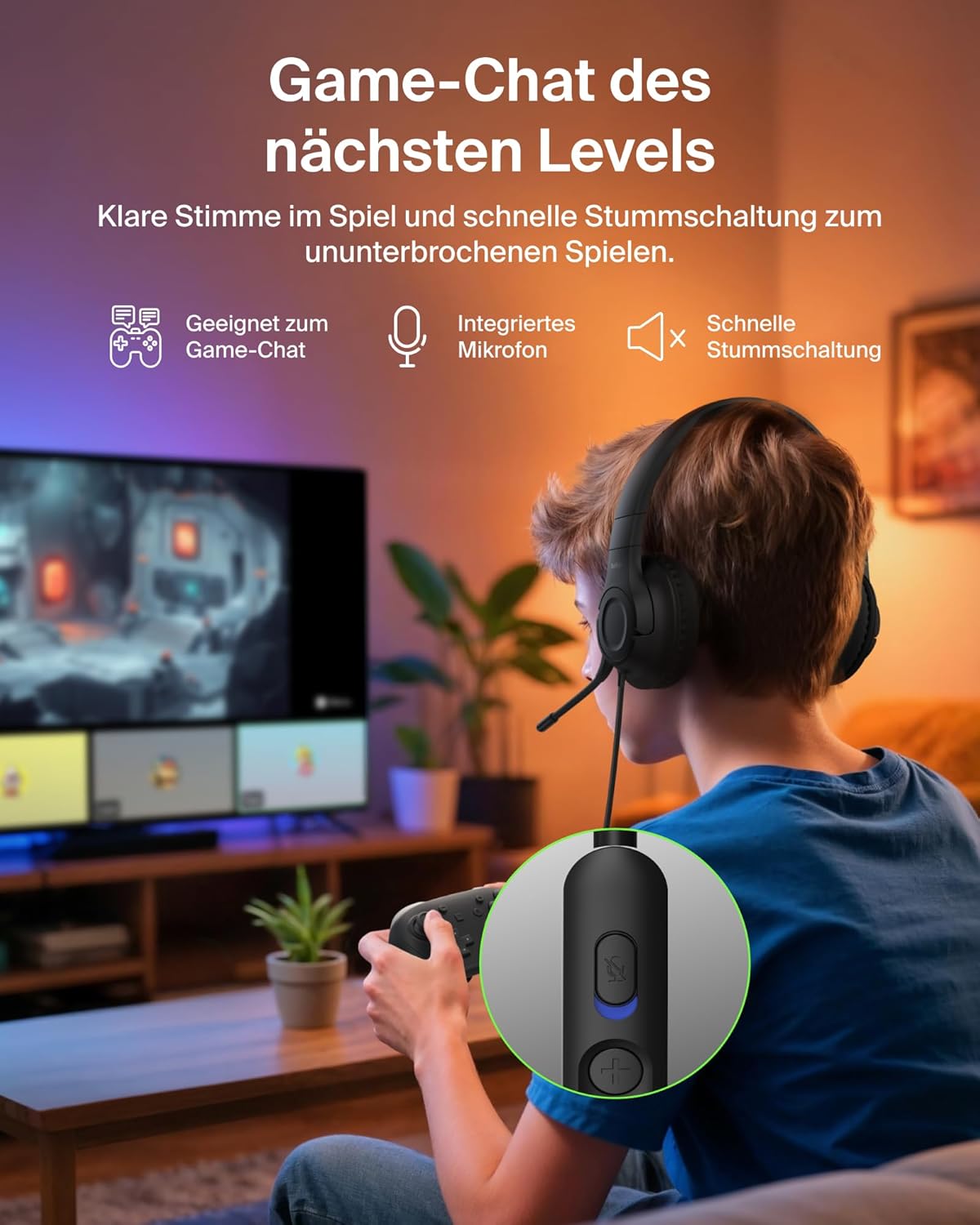 Thumbnail 4 de Belkin Gaming Inspire Kinderkopfhörer