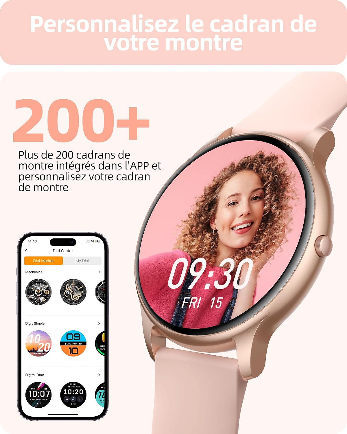 Thumbnail 5 de Parsonver SPROD1 Montre connectée 1,32 pouces