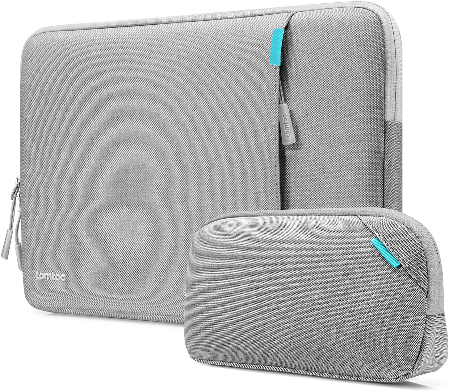 Detalle de Tomtoc 360° Housse pour 15" MacBook Air M5/M4/M3 et Surface Laptop Copilot+: Protection 360° avec compartiment accessoires