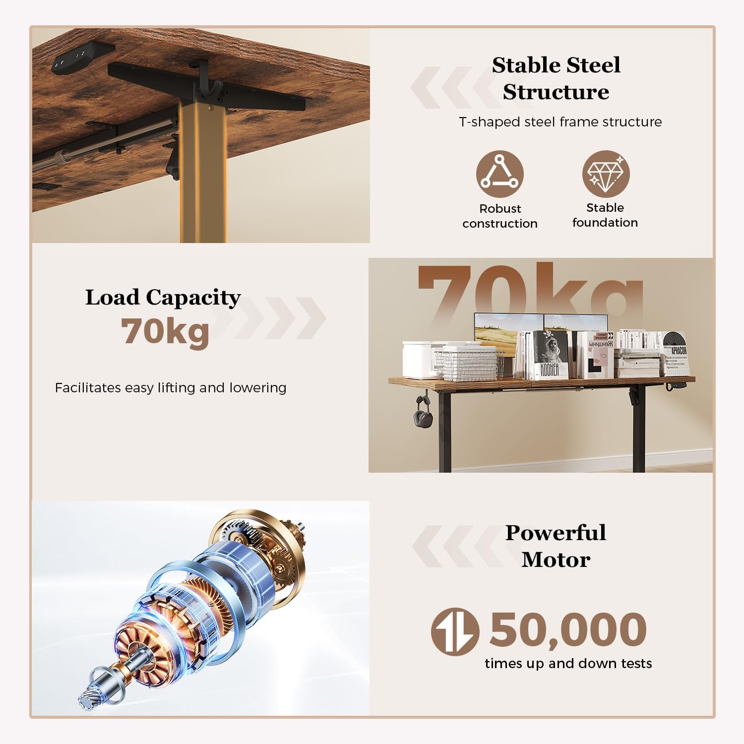 Thumbnail 3 de Klicelor Height-Adjustable Desk: A Practical Sit-Stand Workstation for Everyday Use