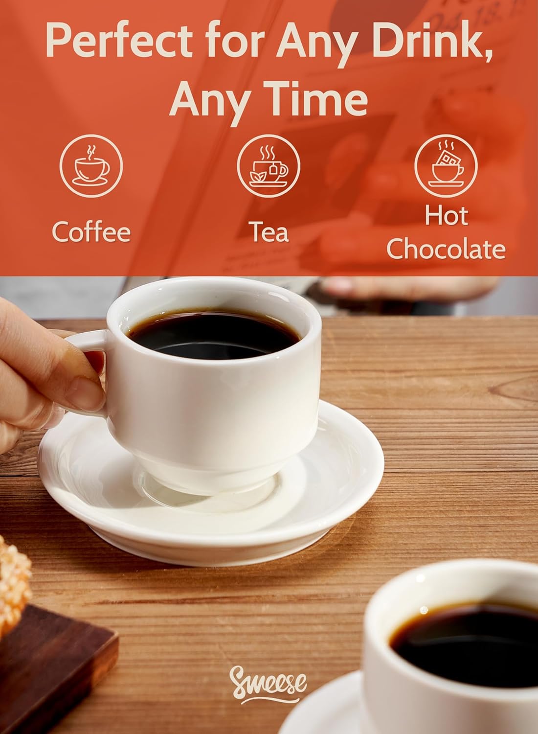 Thumbnail 3 de Sweese 2.5 oz espresso cups set of 4