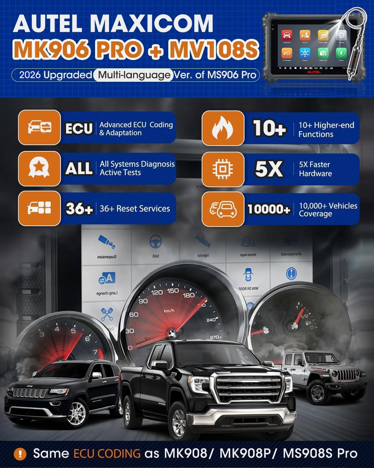 Thumbnail 2 de Autel MK906 Pro MaxiCOM MV108S bidireccional