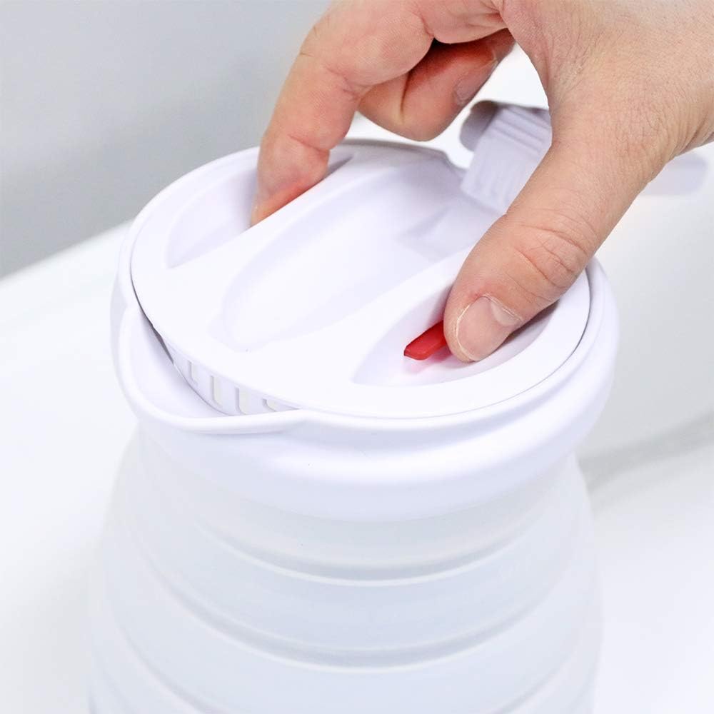 Detalle de ナカバヤシ MCO Z4236 折りたたみ電気ケトル 800ml・海外対応・保温機能
