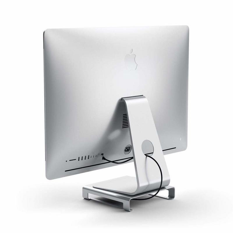 Detalle 2 de Base para portátil Satechi ST-AMSHS USB-C con lector SD, 3 USB-A y aluminio